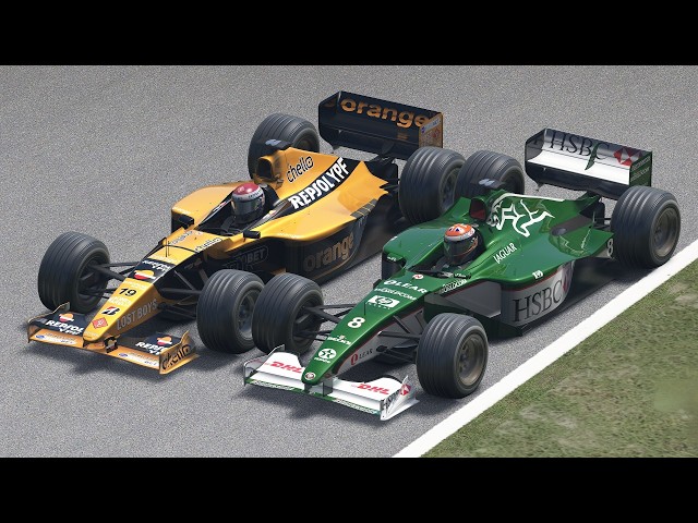 Jos Verstappen vs Johnny Herbert | Arrows A21 vs Jaguar R1 at Old