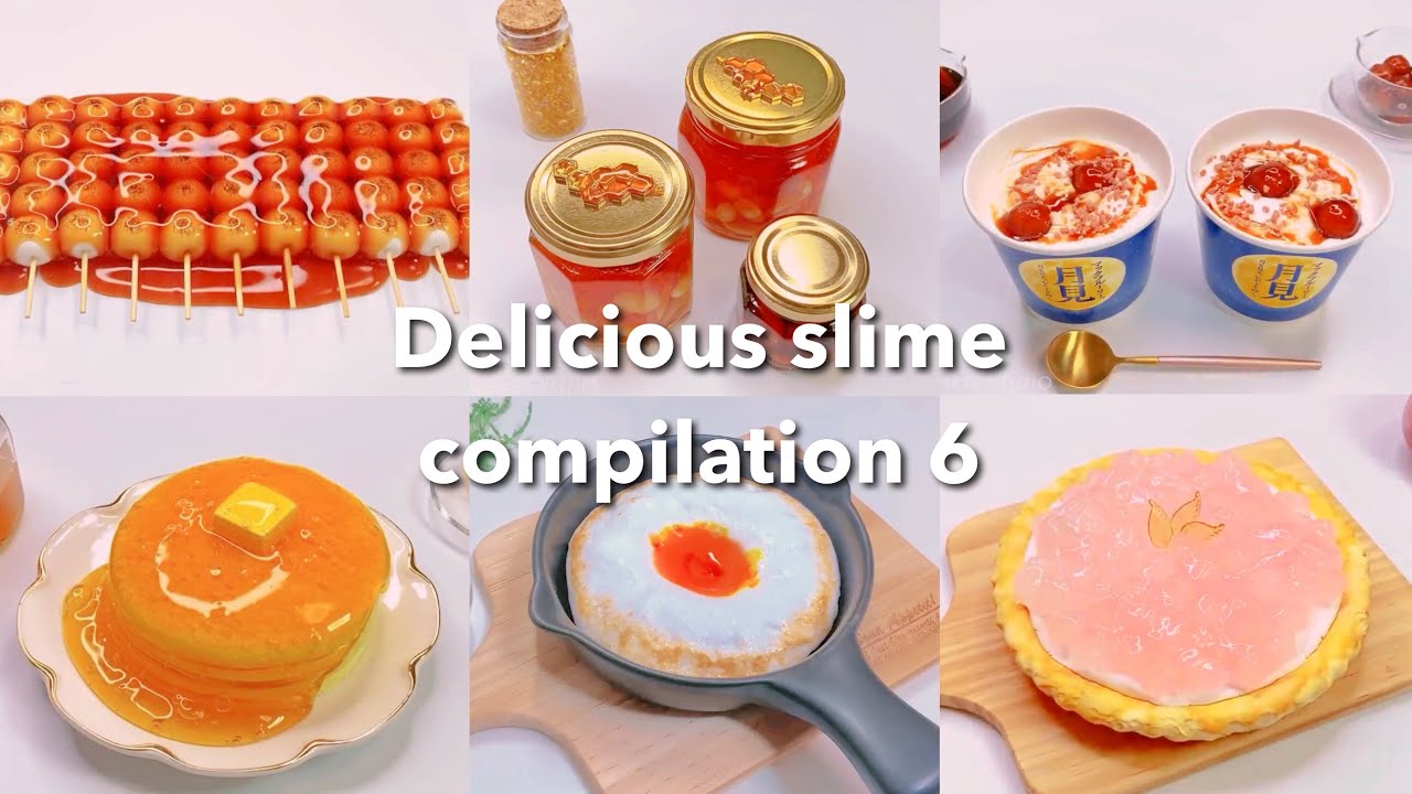 ASMR】🥞おいしそうなスライムまとめ6🍳【音フェチ】Delicious slime