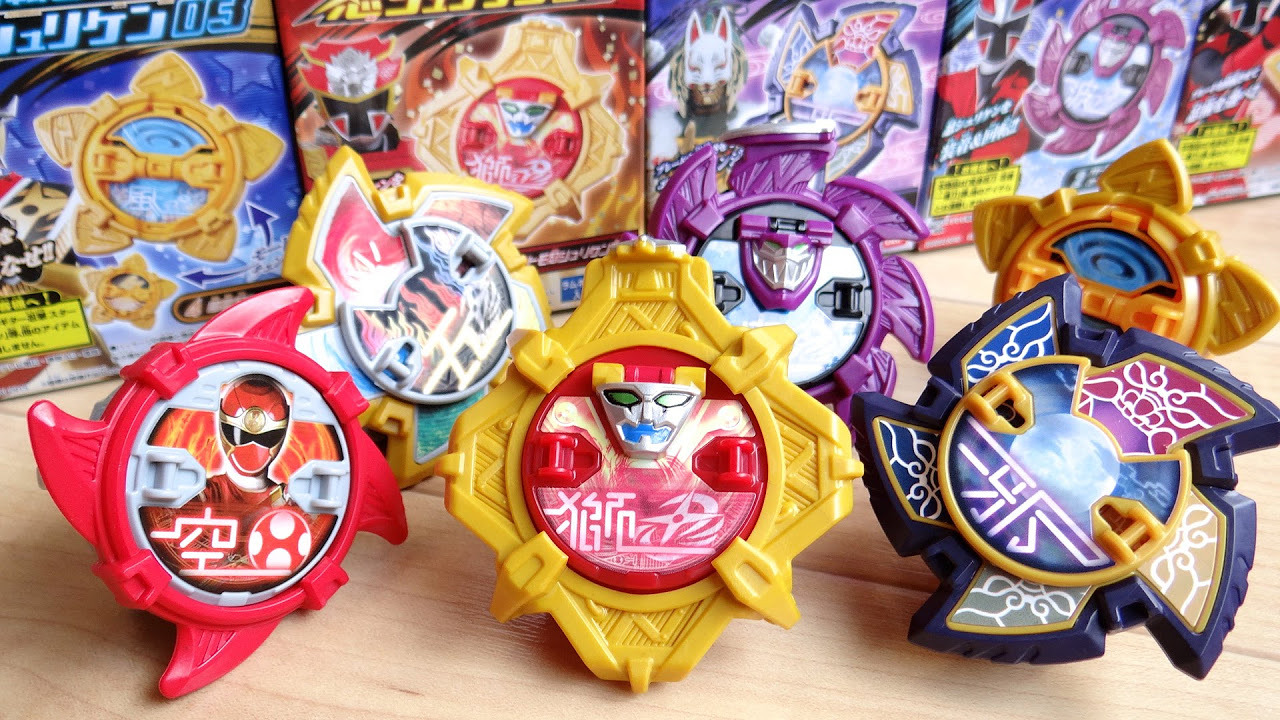 The candy toy ninja shuriken has also evolved! All 6 types of