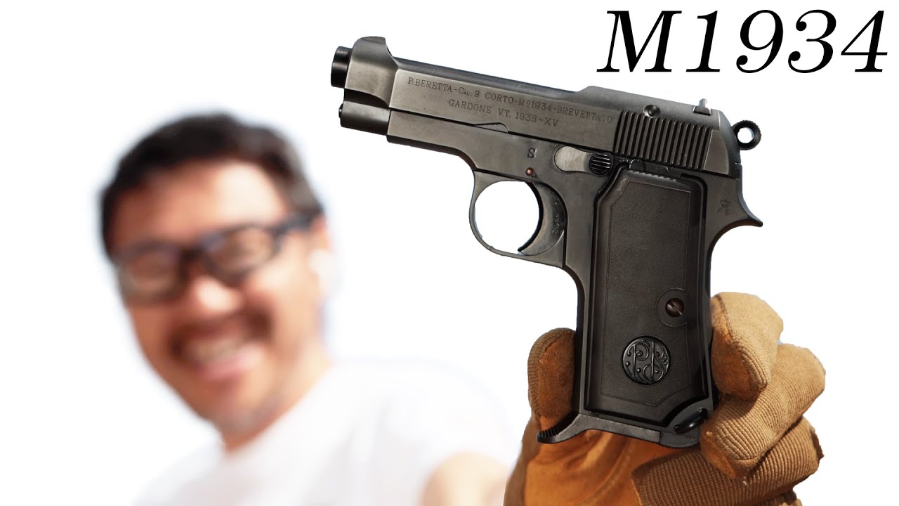 ベレッタM1934 カーボンブラックHW WA ガスガン レビュー - YouTube