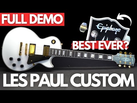 NEW Epiphone LES PAUL CUSTOM (FULL DEMO) - YouTube