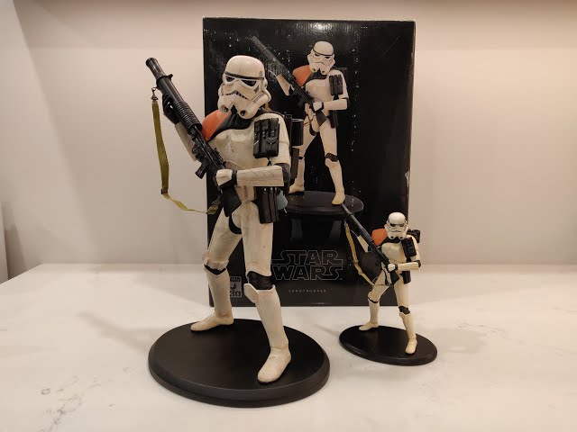 ATTAKUS STAR WARS 1/5 and 1/10 Scale Sand Trooper Statue Unboxing