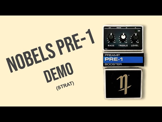 Nobels PRE-1 Preamp / Booster Demo (STRAT) - YouTube