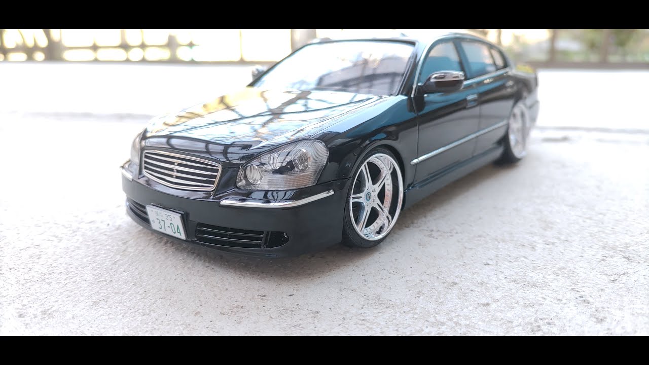 アオシマ プラモデル 1/24 モードパルファム GF50 シーマ '01 完成