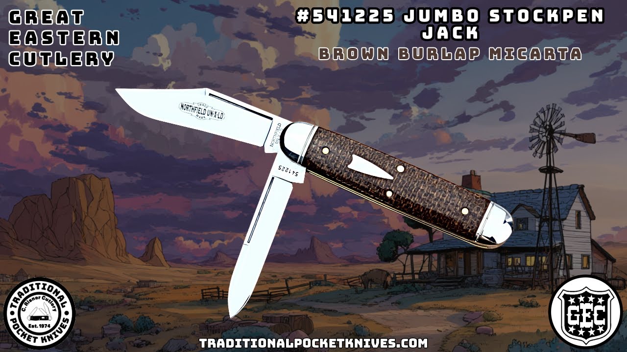 Great Eastern Cutlery: #54 Jumbo Stockpen Jack - Brown Burlap