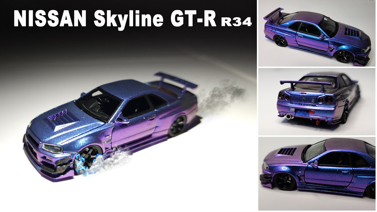 Error 404 1/64 Nissan Skyline GT-R r34 | Resin model | 1:64 scale