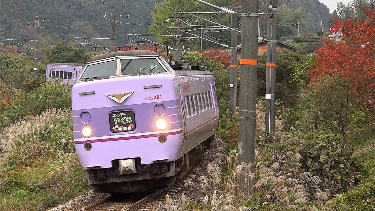 伯備線】381系「やくも」最後の秋を力走！【2023.11】381 series