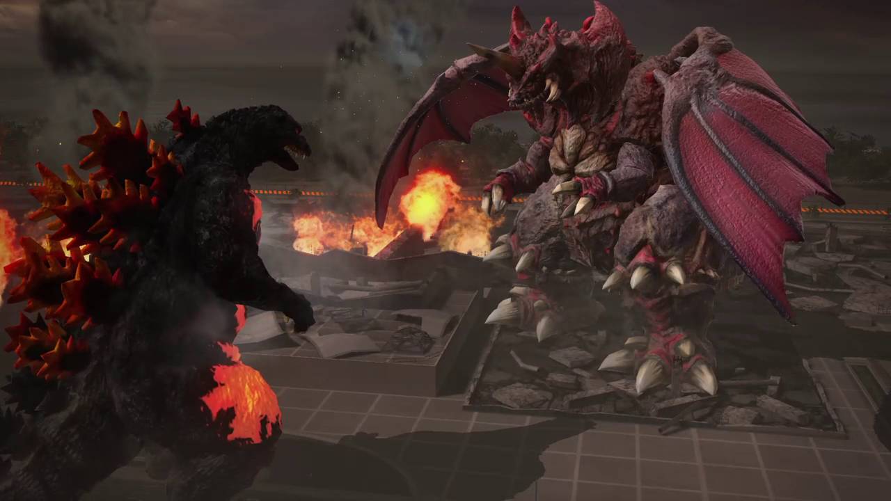 バーニングゴジラ VS デストロイア【ゴジラ-GODZILLA-VS】 - YouTube