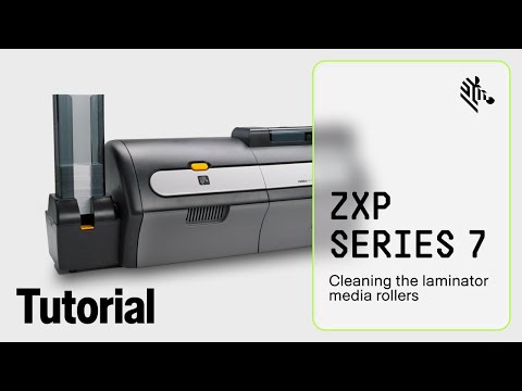 Zebra ZXPシリーズ7の使い方：ラミネーターのカードパスのクリーニング