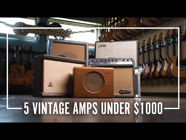 5 vintage amps under $1000 played by Drew Smithers - YouTube