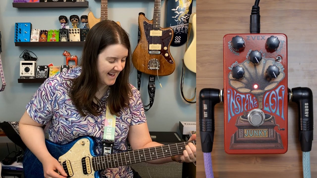 Zvex Instant Lo Fi Junky 25th Anniversary on Guitar and Bass - YouTube