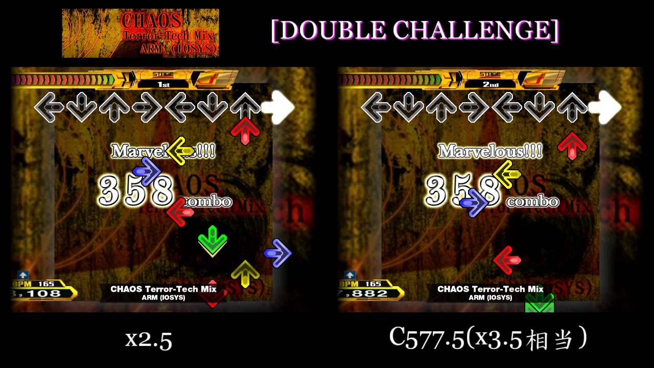 DDR A(2018)】 CHAOS Terror-Tech Mix [DOUBLE CHALLENGE] 譜面確認＋