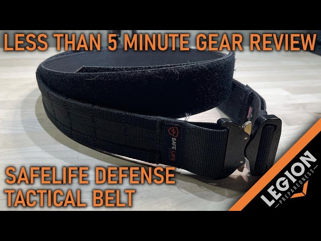 Safe Life Defense Tactical Belt - Less than 5 Minute Gear Review