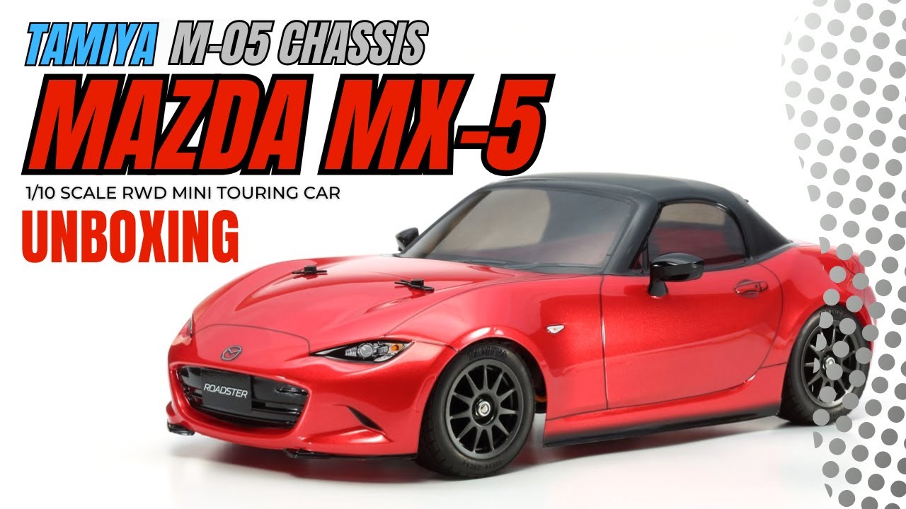 UNBOXING Tamiya M-05 Mazda MX-5 Roadster RC Car Kit #rccars