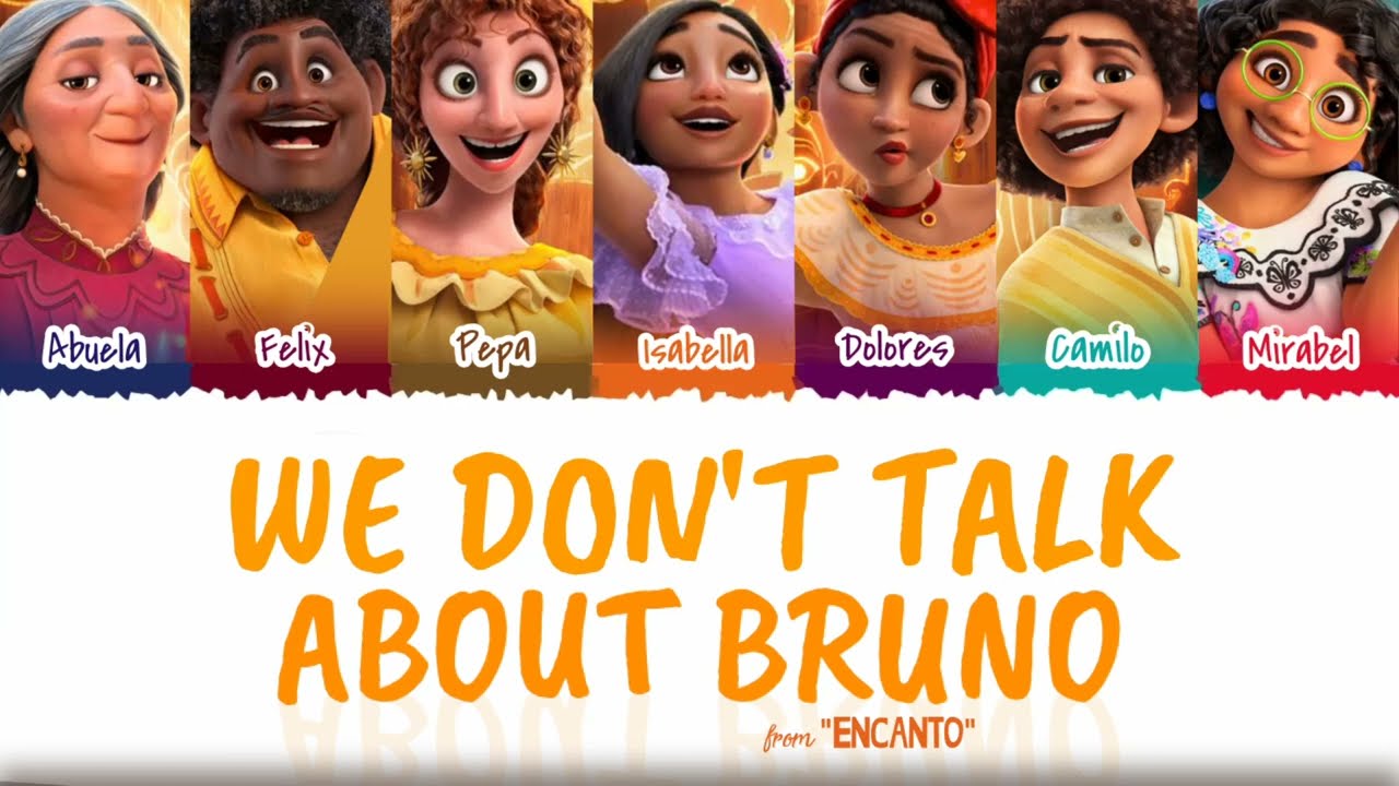 Encanto - 'We Don't Talk About Bruno' Color Coded Lyrics - YouTube