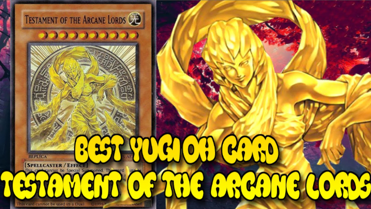 Best Yu-Gi-Oh! Card Ever! - Testament of the Arcane Lords - YouTube