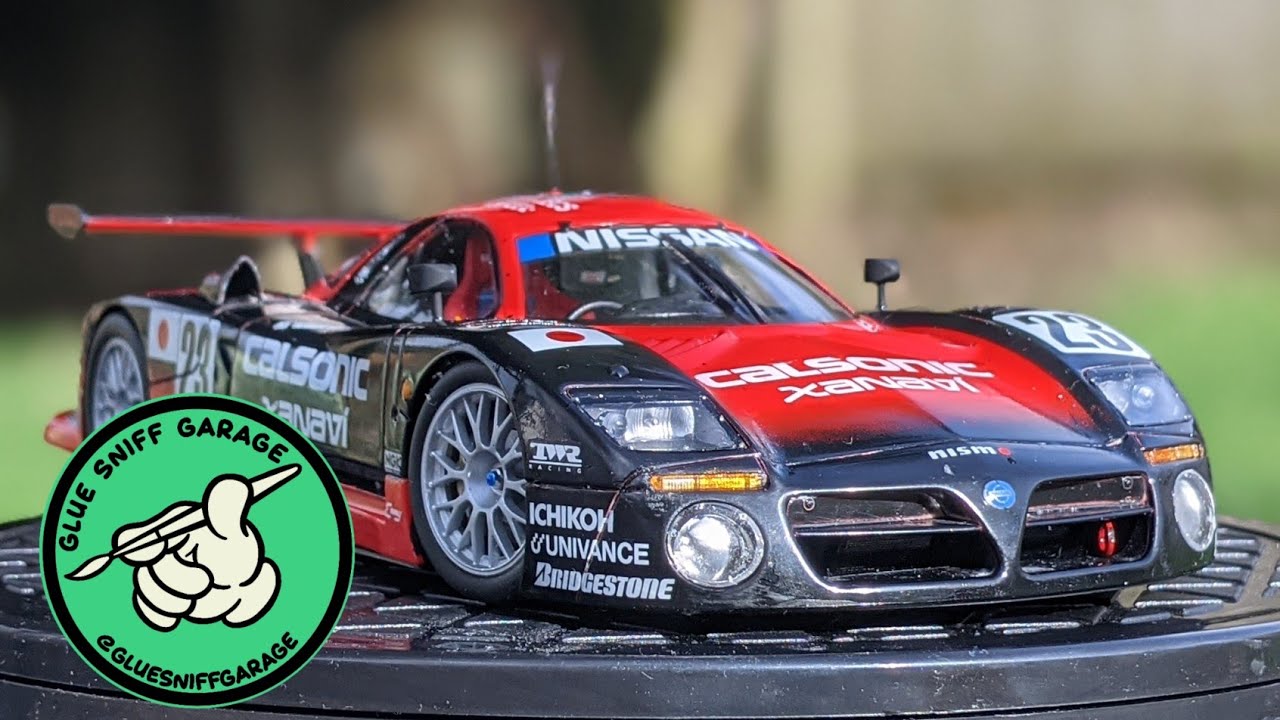 Tamiya Nissan R390 GT1 build slideshow. - YouTube