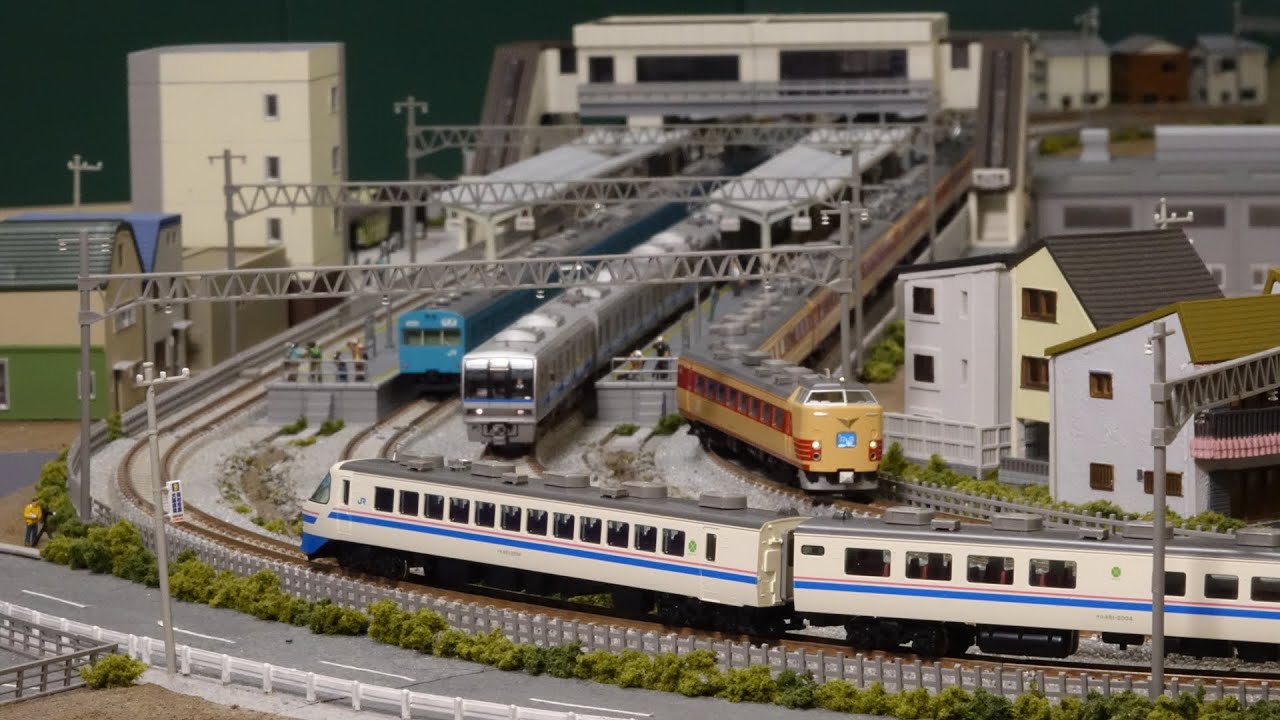 485系が活躍した北陸特急をNゲージ複々線レイアウトで楽しむ！N scale