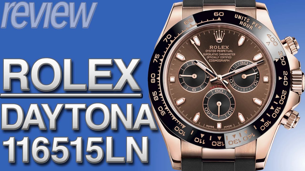 Gold x Ceramic x Rubber! Rolex Daytona 116515LN #Watch Review