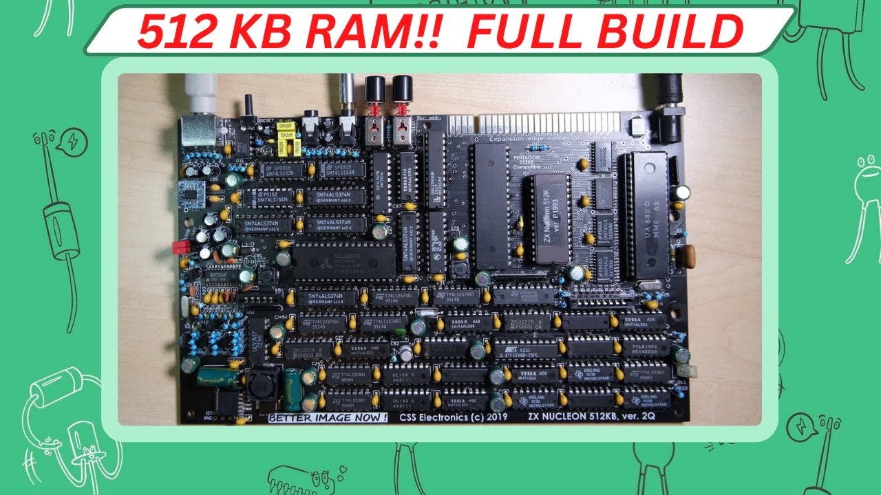 ZX Nucleon 512K - Full Build and Demos - YouTube
