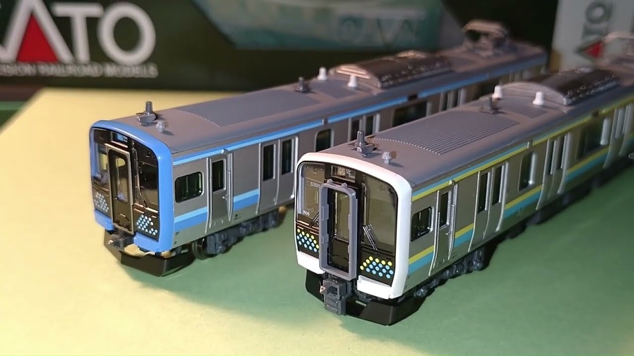KATO 10-1945 E131系0番台と10-1946 500番台相模線のレビュー - YouTube