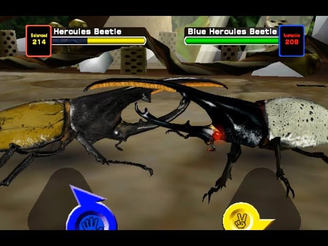 アーケード] 甲虫王者 ムシキング - ヘルクレスオオカブト VS ごみの森