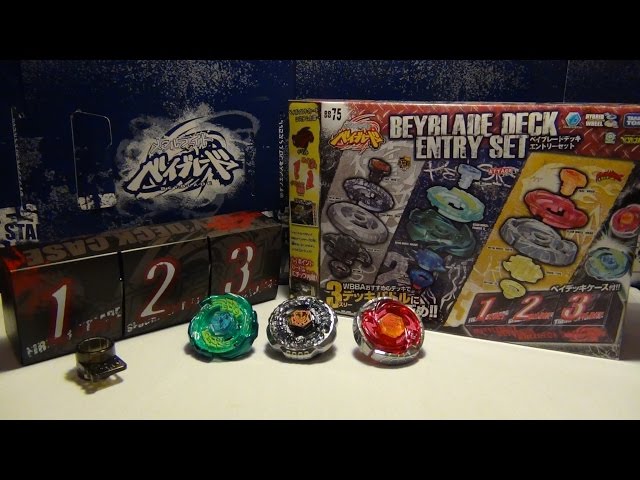 Takara Tomy BEYBLADE UNBOXING: BB-75 Beyblade Deck Entry Set - YouTube