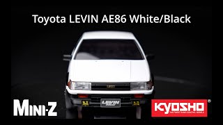 ミニッツAWD トヨタ カローラレビン AE86 ホワイト/ブラック 32641WBK