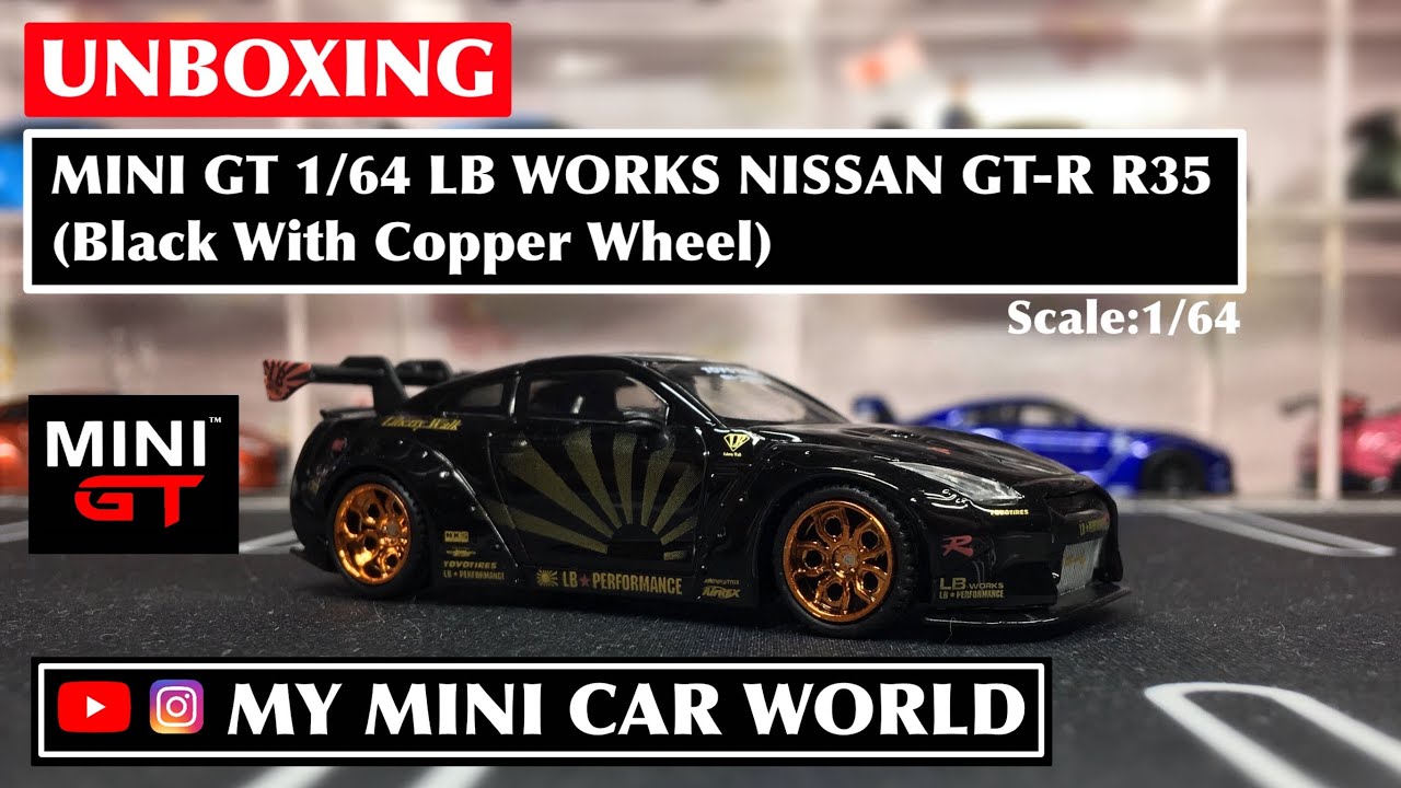 MY MINI CAR WORLD】UNBOXING MINI GT 1/64 LB WORKS NISSAN GT-R R35