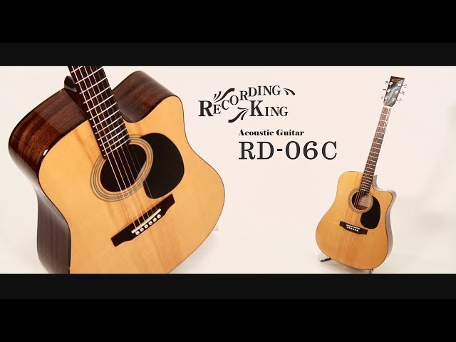 RECORDING KING / アコースティックギター RD-06C - YouTube