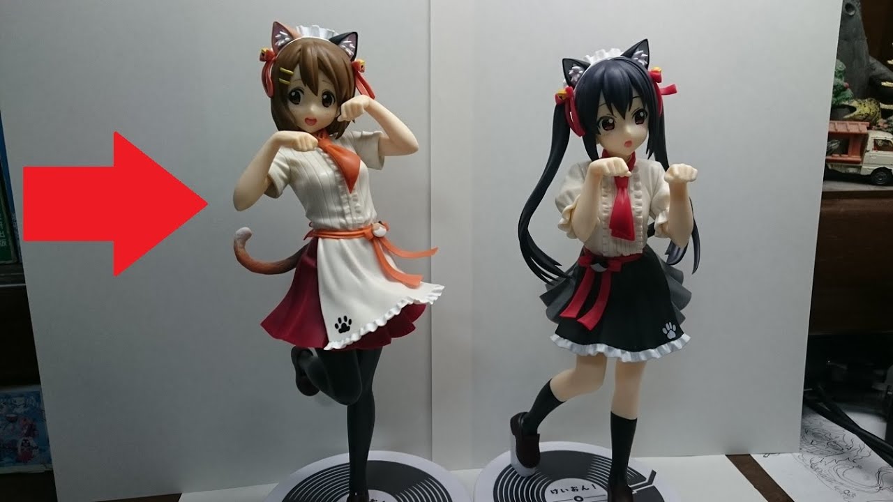 けいおん！】平沢唯&中野梓 にゃんこカフェ衣装 猫の手ポーズが