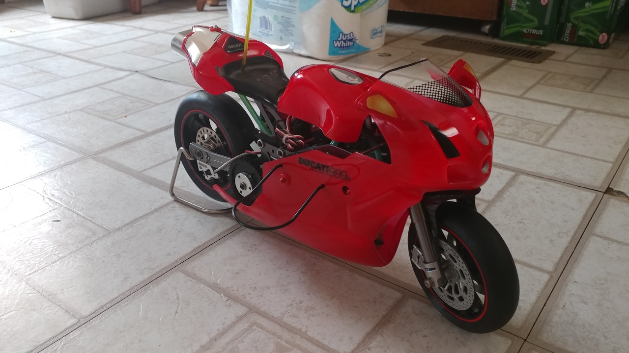 Thunder Tiger Ducati 999R Testastretta Running review - YouTube