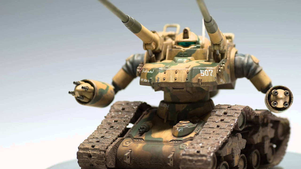 ガンプラ ガンタンクRTX-65ジ・オリジン版#6 ウェザリング 「スス汚れ