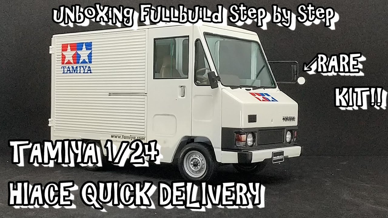 Scale Car Plastic Model TAMIYA 1/24 HIACE QUICK DELIVERY unboxing