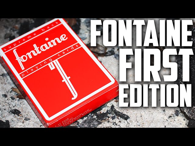 Deck Review - Red Fontaines Playing Cards [HD] - YouTube