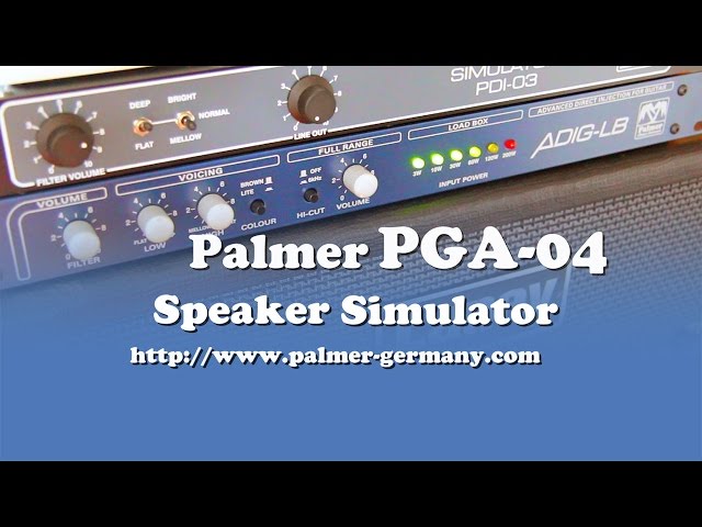 Palmer MI: PGA04 Speaker Simulator - YouTube