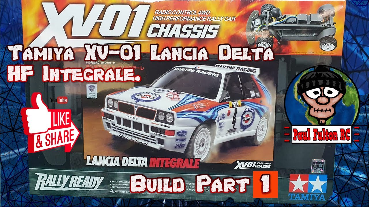 Tamiya 1:10 RC XV-01 Lancia Delta HF Integrale RC build part 1