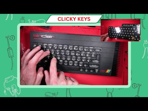 ZX Spectrum Toastrack Mechanical (Clicky!) Keyboard + Refurbish