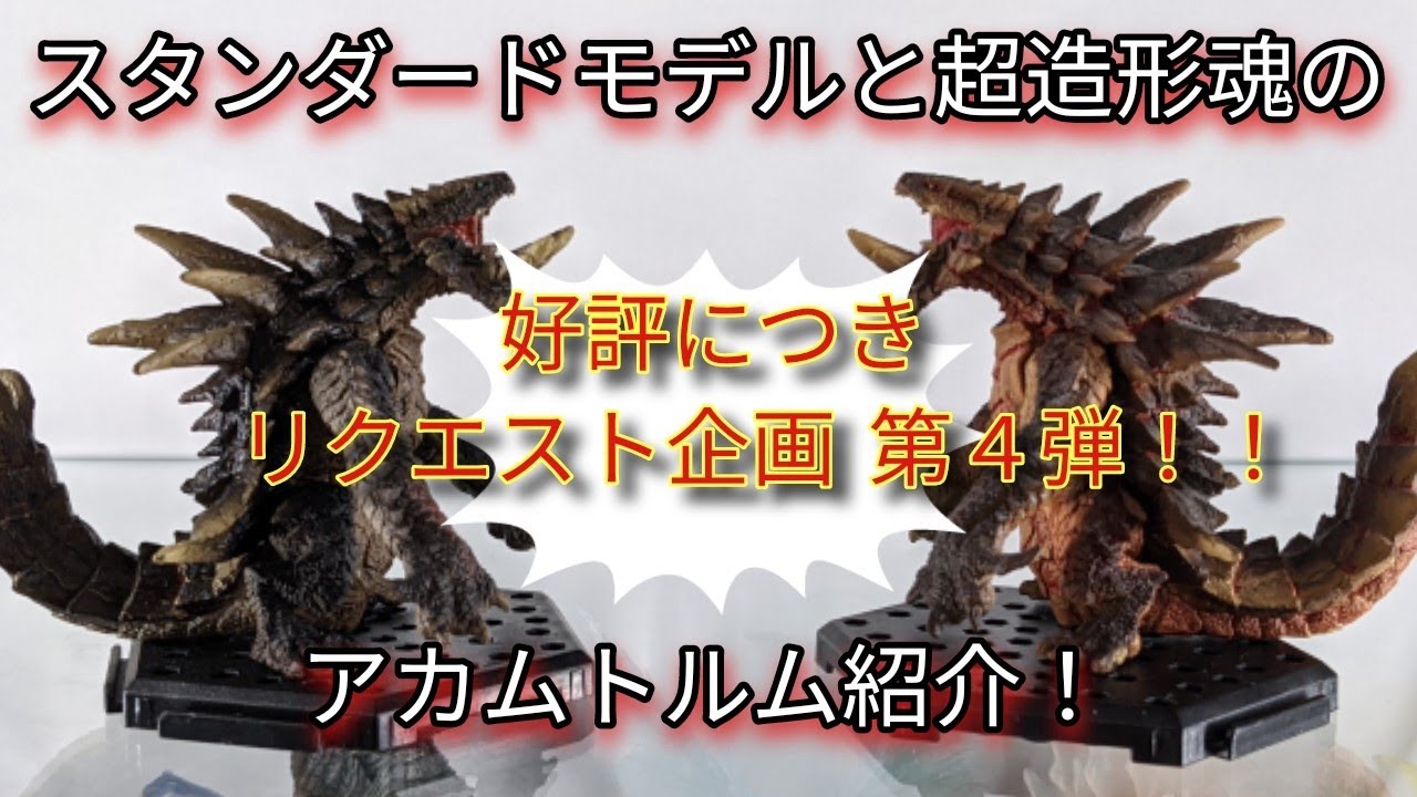 モンハンフィギュア】スタンダードモデルと超造形魂のアカムトルムを