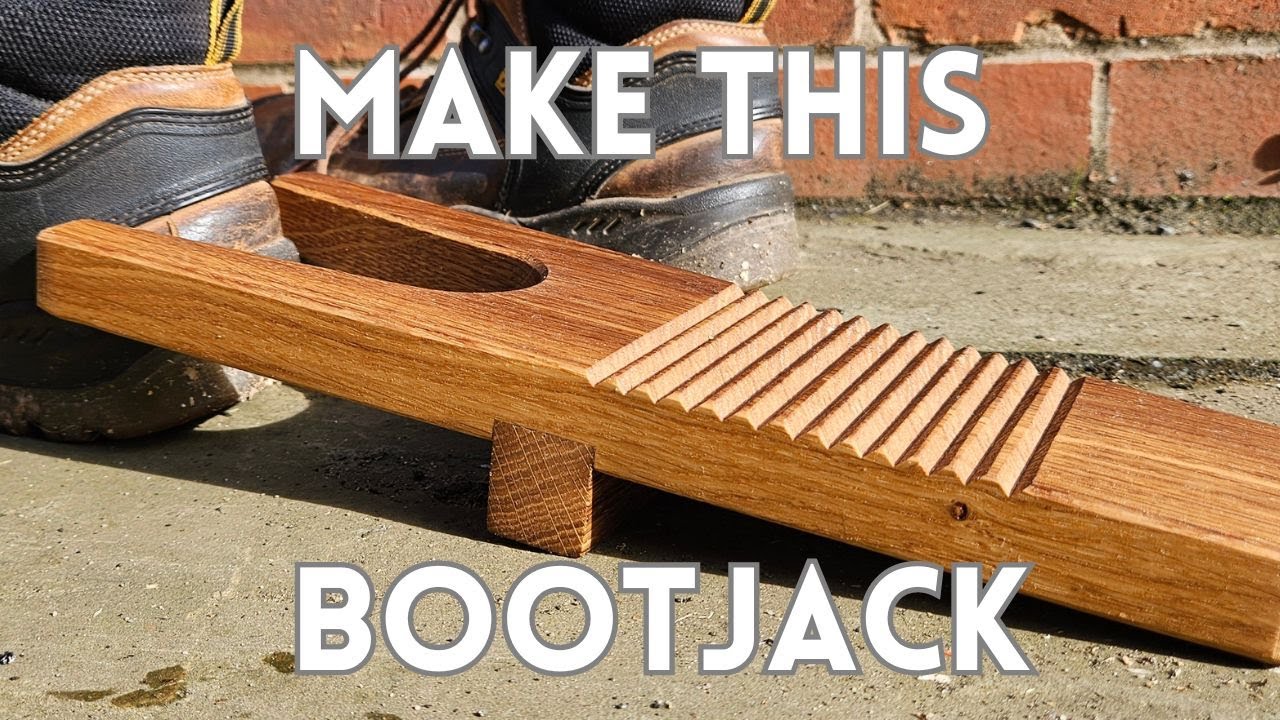 Make Your Own Bootjack - Make Taking Your Boots Off Easy - YouTube