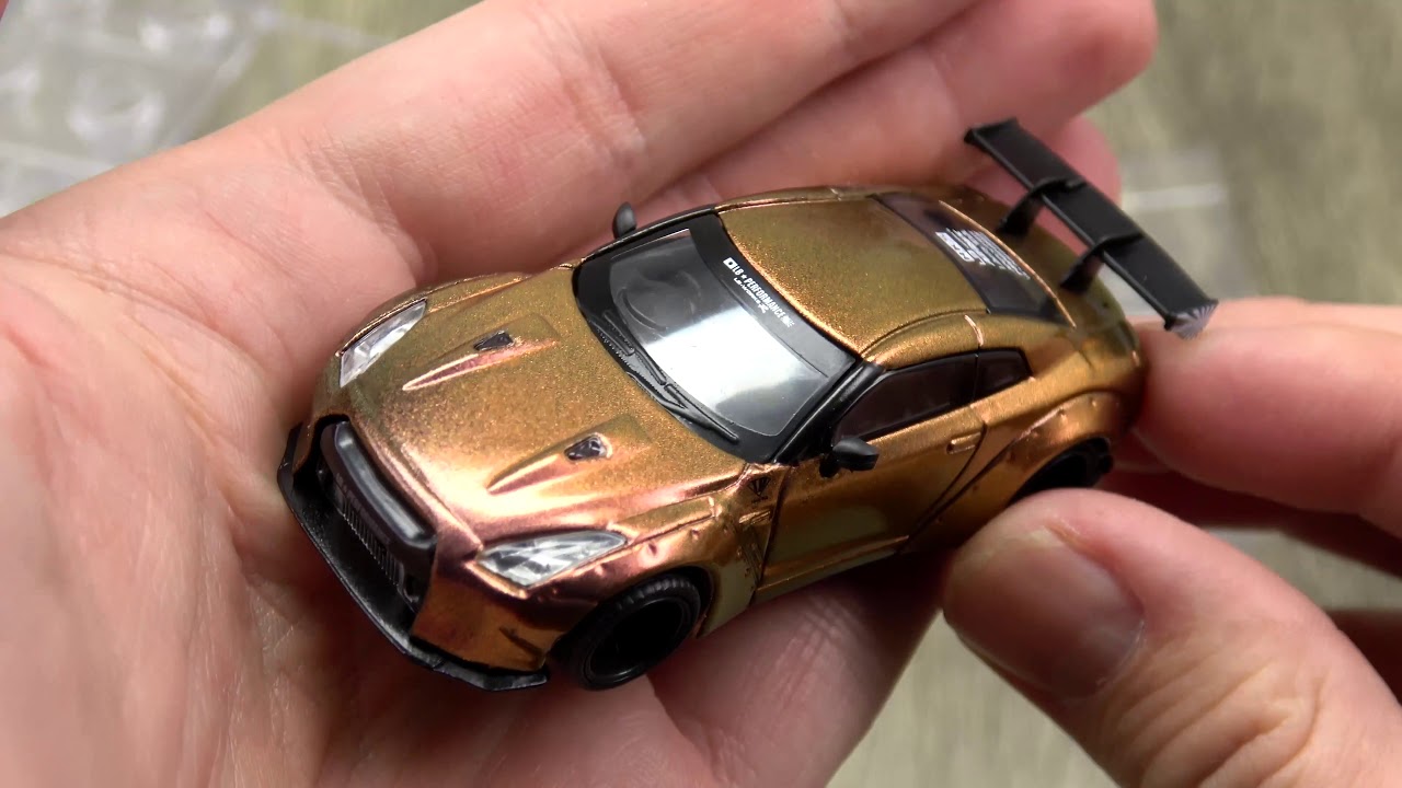 LB☆WORKS MINI GT Nissan GT-R (R35) Magic Bronze Unboxing - YouTube