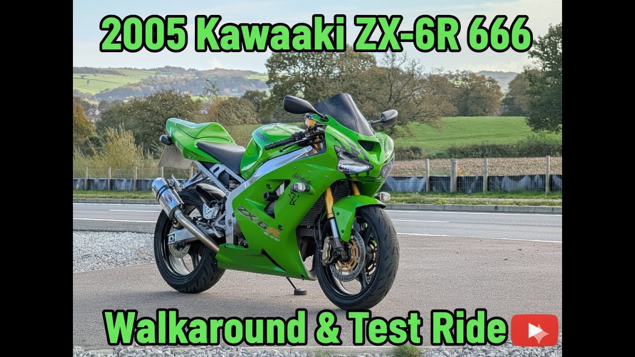 2005 Kawasaki ZX-6R 636 Walkaround & Test Ride - YouTube