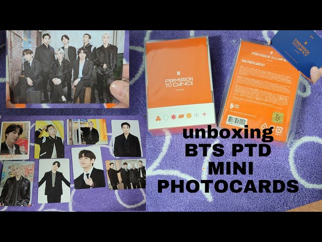 BTS Permission To Dance Mini Photocard SET unboxing #방탄소년단