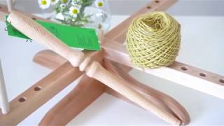 Chiaogoo yarn swift & nest stick - YouTube