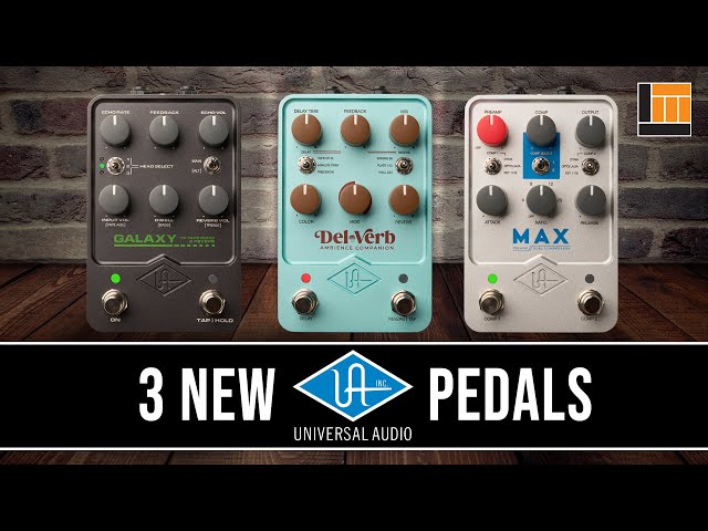 3 New UAFX Pedals - Galaxy | Del-Verb | MAX [Keys & Bass Demo