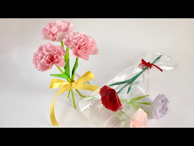 折り紙】カーネーション Carnation - YouTube