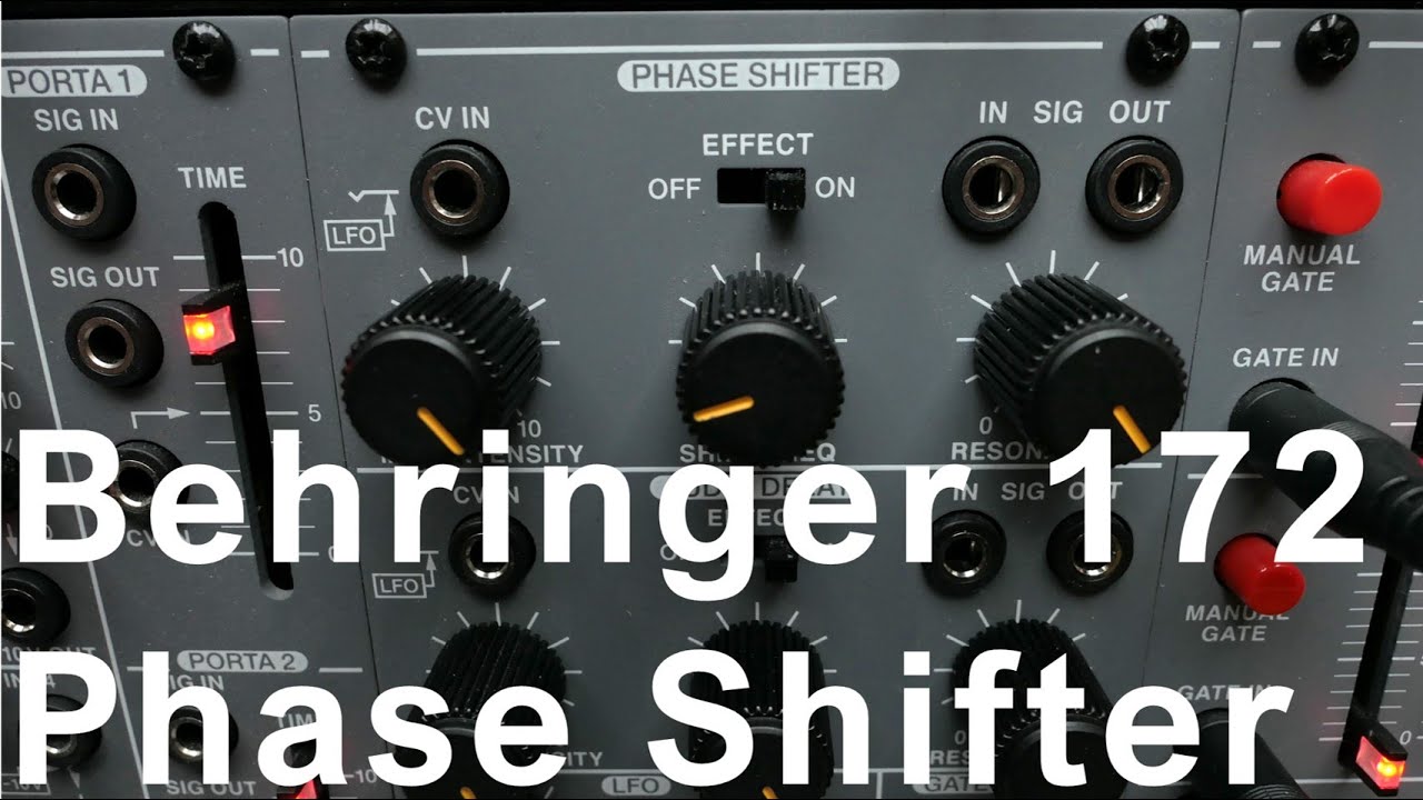 Behringer 172 Phase Shifter ~ awesome sounds & some background