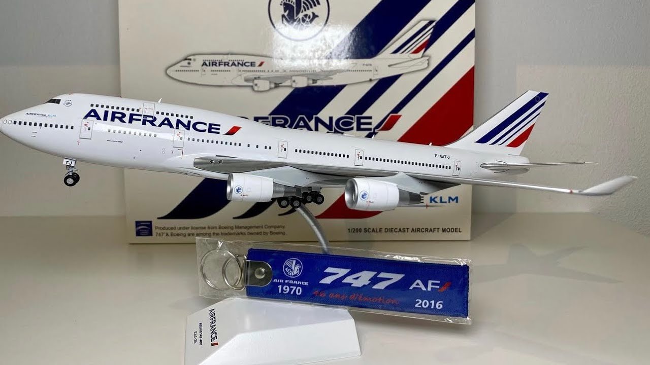 UNBOXING And REVIEW!! Jc wings 1:200 Air France Boeing 747-400 Reg