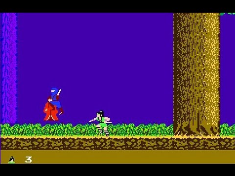 FC】 影の伝説 1週目クリア＋2週目Ending (十二単End) - YouTube