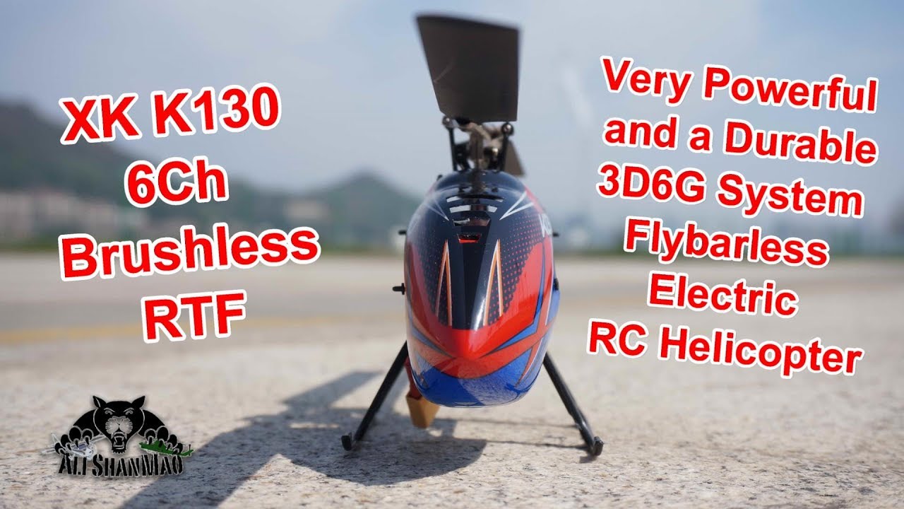 XK K130 Brushless Flybarless RC Helicopter Crash and Inverted